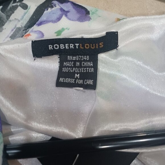 Robert Louis Ladies Casual Flowy Dress Size M Multicolor Floral Print NWT $55 - Picture 5 of 8